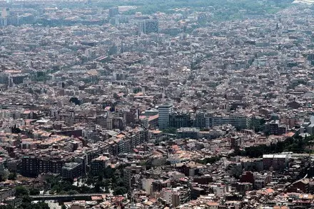 vista aerea di barcellona